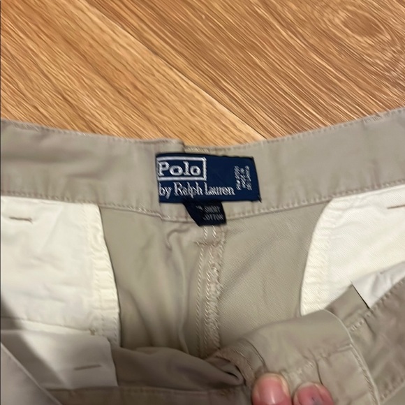 Ralph Lauren Tan Flat Front Shorts khaki size 34 - Picture 2 of 4